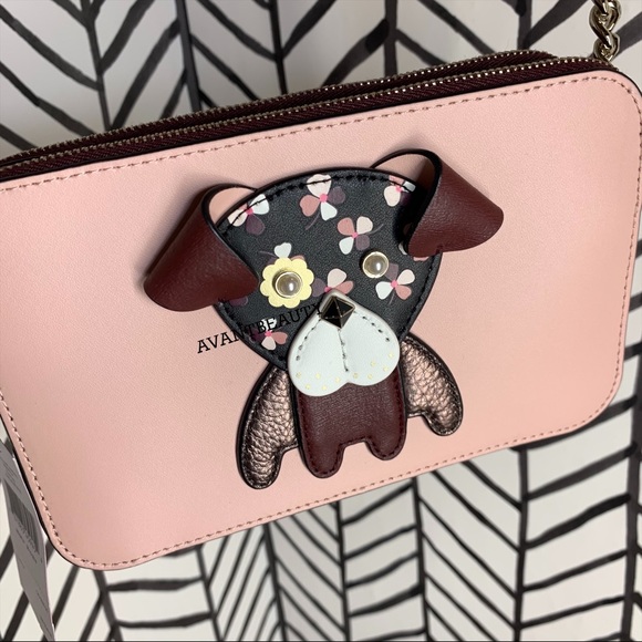 Kate spade floral pup double zip phone crossbody - Picture 2 of 11